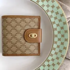 良品‼️ CELINE ♡ セリーヌ ヴィンテージ マカダム コンパクト ミニ財布