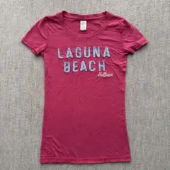 Hollister LAGUNA BEACH 半袖Tシャツ XS ピンク