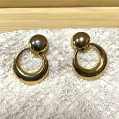【新品未使用】ゴールドクリップイヤリング