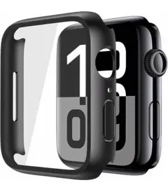 ✦Apple Watch ケース カバー ブラック 46mm フィルム