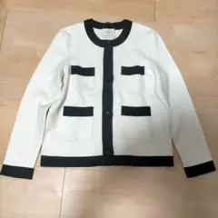 kate spade ケイトスペード　バイカラー カーディガン バイカラー M