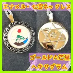 エナメル 七宝 ゴールドヘキサグラム ネックレス