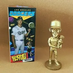 金色 大谷翔平 デコピン バブルヘッド 来場者限定 スタジアム配布 ドジャース