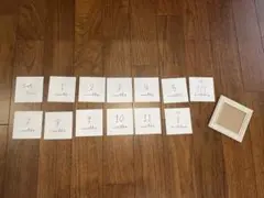 ニューボーンフォト　月齢カード　フレーム付き