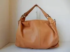 本革☆PEAKS PEAK(ピークスピーク)☆B5対応☆トートバッグ キャメル