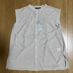 nano シアーカットチュニックシャツ ベージュ