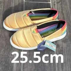 TOMS マロー ゴールドメタリック スリッポン25.5cm 新品