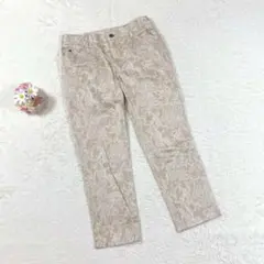 【エムケーミッシェルクラン】テーパードパンツ (38) クロップド丈 ペイズリー