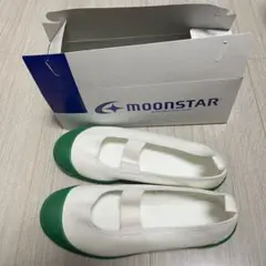MOONSTAR 上履き ホワイト/グリーン