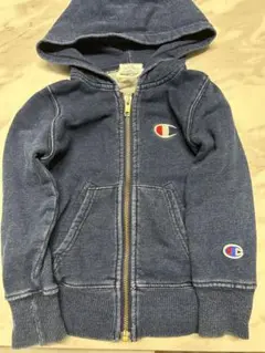 Champion デニムブルー パーカー 90