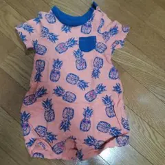 【美品】baby GAP パイナップル柄ロンパース 3-6ヶ月
