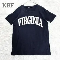 KBF ロゴTシャツ 半袖 コットン フリーサイズ ネイビー カジュアル