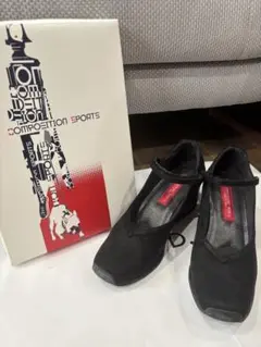 美品！コンポジションスポーツ 黒 23.5 エナメル メリージェーン コンポジションスポーツ COMPOSITION SPORTS コンフォート