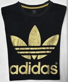 adidas /アディダス・トレフォイル 両面金色BIG LOGO
