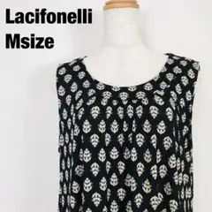 Lacifonelli ラシフォネリ　ノースリーブ　チュニック　総柄模様　F4