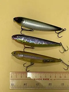 サミー100 3個セット ラッキークラフト 使用感有り 中古品 ジャンク扱い