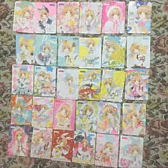 カードキャプターさくら 歴代表紙イラスト　ステッカー なかよし 付録　30枚
