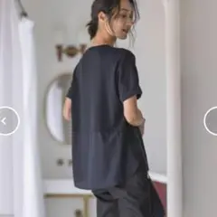 タグ付き⚑ジェイプレス　洗える　抗菌防臭 ニット　半袖　ネイビー