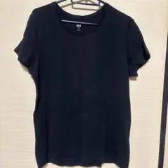 UNIQLO SUPIMA ブラック 半袖Tシャツ XL
