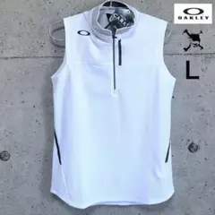 オークリー OAKLEY【M】ELEVATE ハーフジップ ノースリーブシャツ