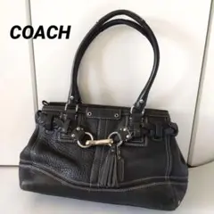 COACH コーチ 13084 キャリーオール ブラック ハンドバッグ レザー