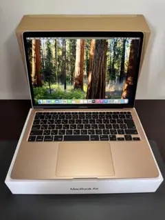 MacBook Air 2020。13インチ、M1、ローズゴールド