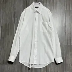Jounal Works ボタンダウン 格子柄ワイシャツ　【美品】　白