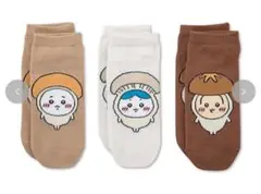 【匿名配送】しまむら　ちいかわ　コラボ　ソックス　きのこ　レディース