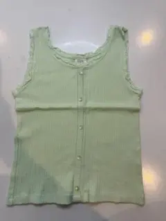 ZARA 薄緑 ボタン付きタンクトップ 11-12歳