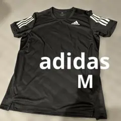 adidas ランニング Tシャツ Mサイズ 黒
