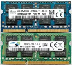 保証付 PCL3-12800S DDRL3-1600 メモリ8GB2枚 5d64