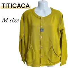 TITICACA マスタード Mサイズ カーディガン