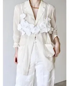 美品　marge tokyo decorative bra top white