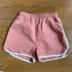 ピンク　水陸両用　ハーフパンツ ホワイトトリム付き