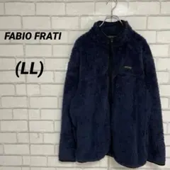 FABIO FRATI フリースジャケット　紺ネイビー　LL XL 大きいサイズ