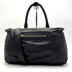 【美品】 ジバンシー パンドラ 2way ショルダーバッグ レザー ブラック
