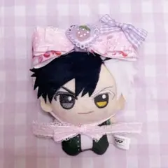 ヘッドドレス リボンヘッドドレス ぬい服 ぬいぐるみ リボン いちご 11cm