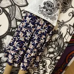 9-82❤️花柄 ワイドパンツ エスニック アジアン