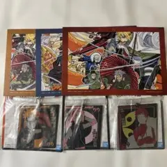 NARUTO一番くじイラスト色紙&ラバーチャーム　6点セット