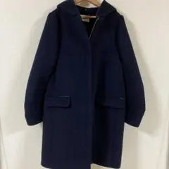 イエナ 二重織りシャルムフードコクーンコート