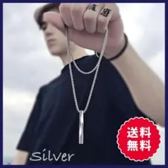 ステンレスネックレス シルバー ツイストネックレス