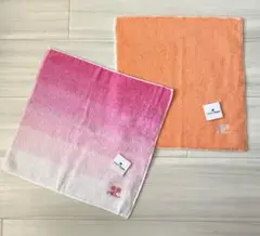 【新品】クレージュ♡タオルハンカチ2枚セット