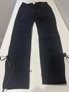 Re:EDIT 裾リボンスラックス 黒
