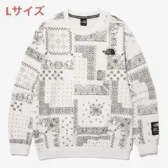 ‼️期間限定SALE‼️ノースフェイス バンダナ スウェットシャツ オフホワイトL
