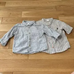H&M ベビー　リネンシャツ　2点セット