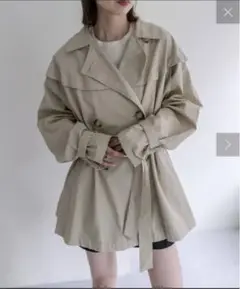 mystic ポンチョジレトレンチ