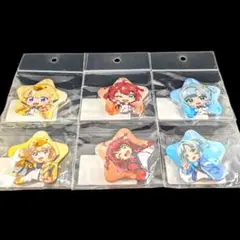【新品未使用品】ナナシス Tokyo7thシスターズ 星形 缶バッジ 6個セット