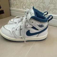 Nike Air Jordan 1 キッズシューズ ホワイト/ブルー