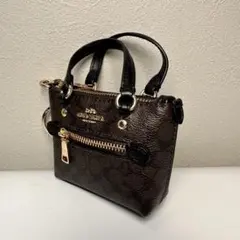 コーチ coach バッグ チャーム キーホルダー シグネチャー キーリング