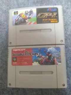 SFC!バイクレースゲーム2本セット!GP-1+スズカエイトアワーズ スズカ8